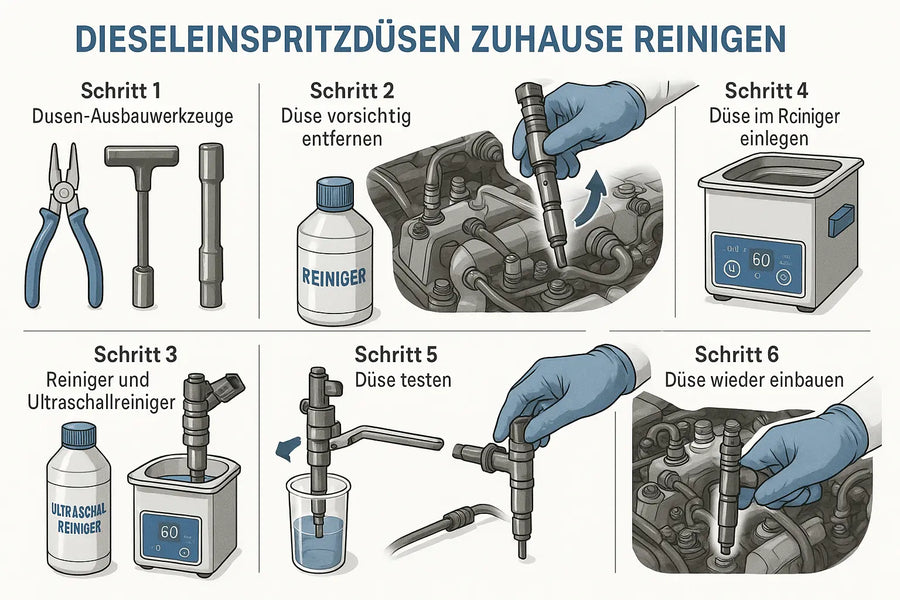 Diesel Injektoren reinigen: Schritt-für-Schritt Anleitung für Zuhause InjektorDepot24
