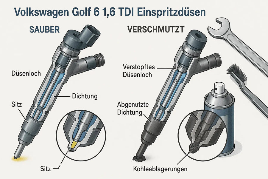Golf 6 1.6 TDI Injektoren – Häufige Defekte und Lösungen InjektorDepot24