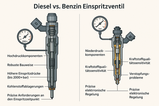 Injektoren bei Diesel vs. Benzinmotoren: Spezielle Herausforderungen
