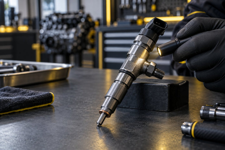 OE-Nummer auf einem Diesel-Injektor richtig ablesen