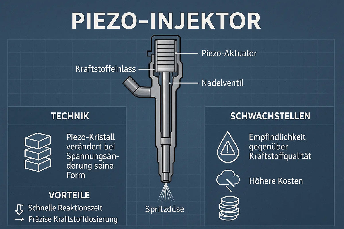 Piezo Injektoren erklärt: Technik, Vorteile und Schwachstellen InjektorDepot24