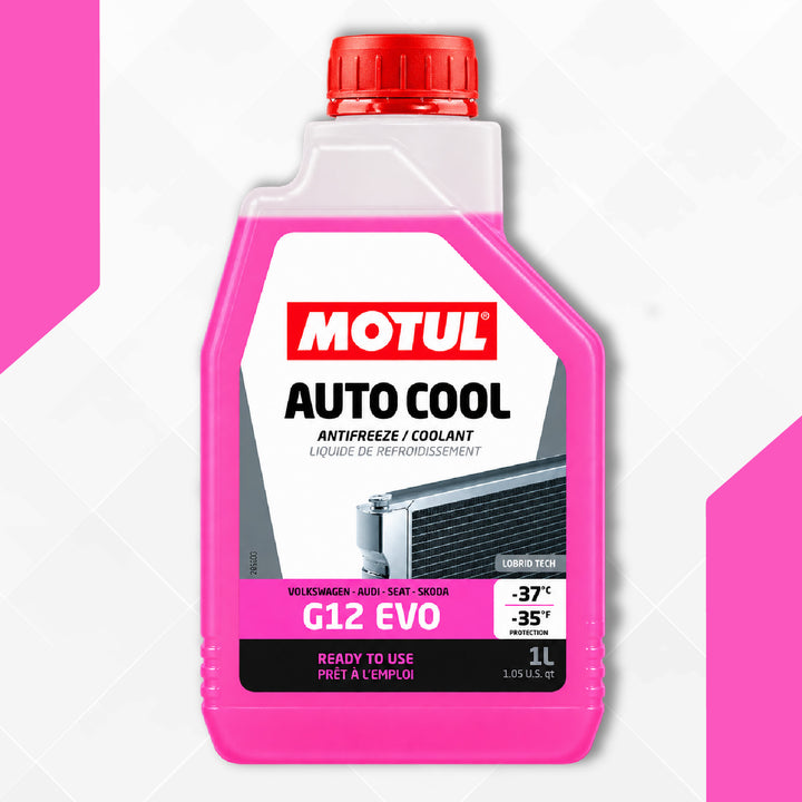 InjektorDepot24 MOTUL 112650 Auto Cool G12 EVO -37°C 1L Kühlmittel für VW, Audi, Seat & Skoda